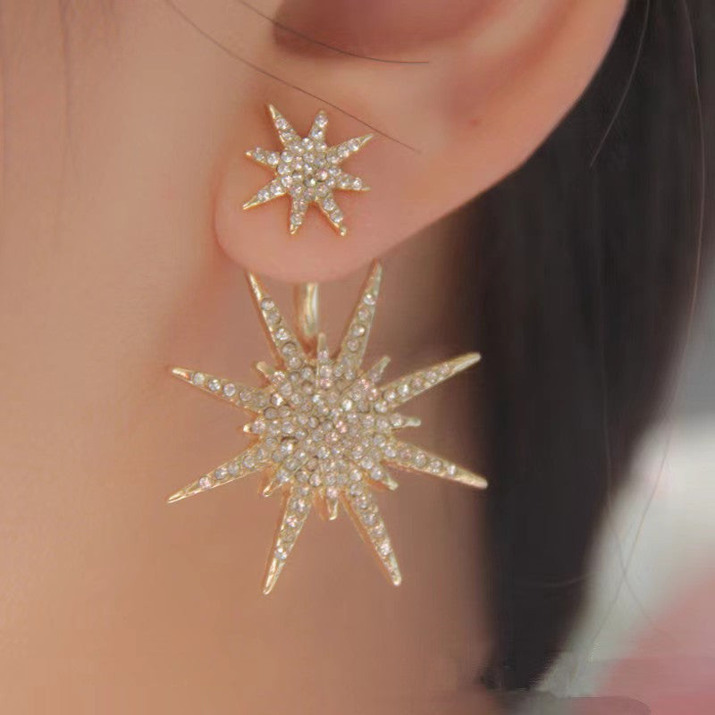 Six-pointed star earrings