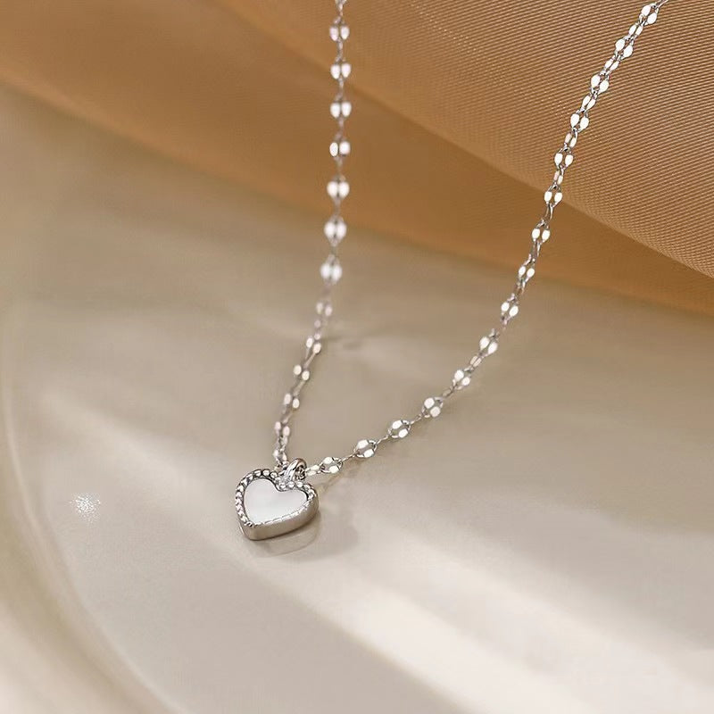 White Bai Bei Love Necklace