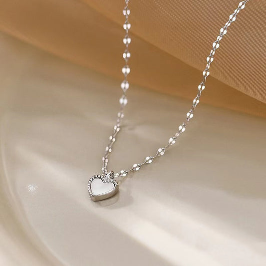 White Bai Bei Love Necklace